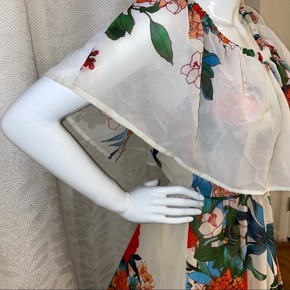 Une Ame Dress Floral Pattern Long - Picture 10 of 14